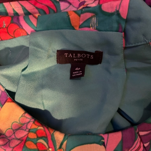 Talbots Multicolor Floral Blouse - Picture 2 of 3